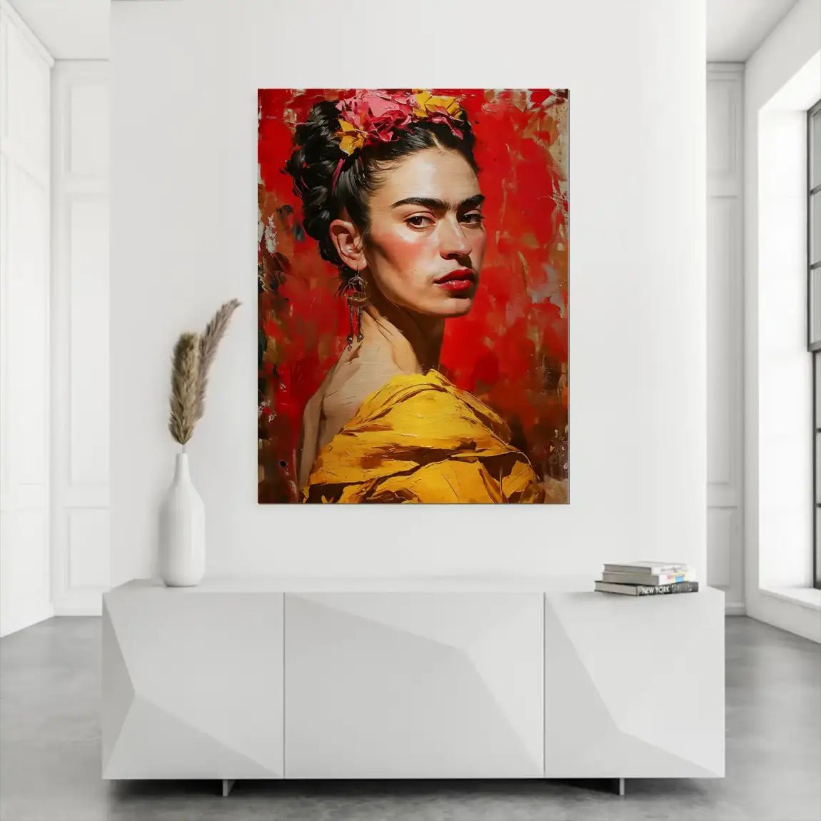 Frida Kahlo Art Nr.2 Aludibond Gebürstet INGALERIE