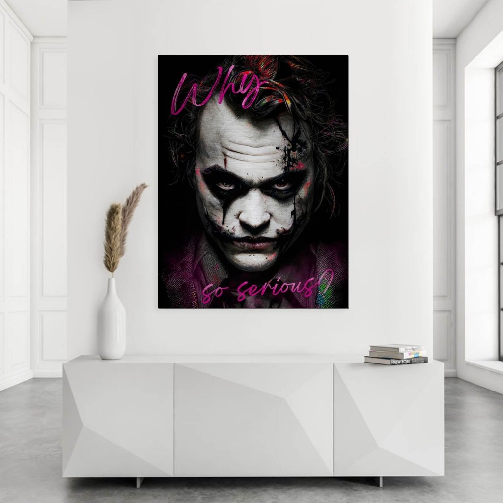 Joker Serious Style Aludibond Brush Bild INGALERIE