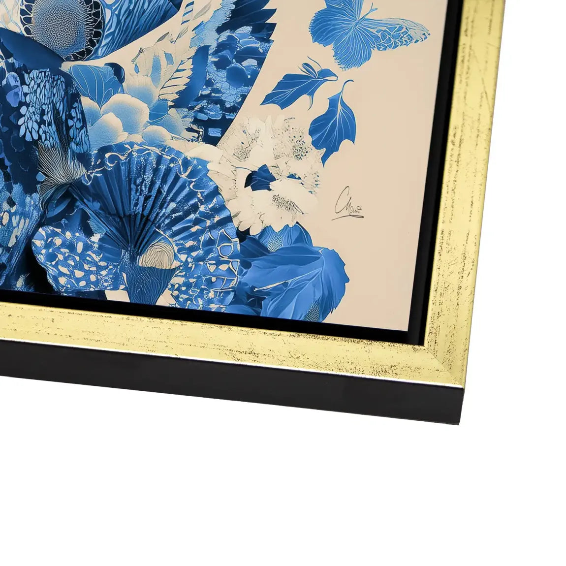 Blue Lotus Geisha Alu Dibond Bild