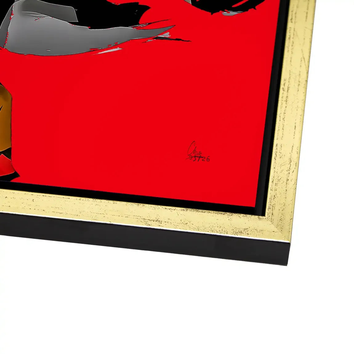 Rouge Abstrakt Alu Dibond Wandbild