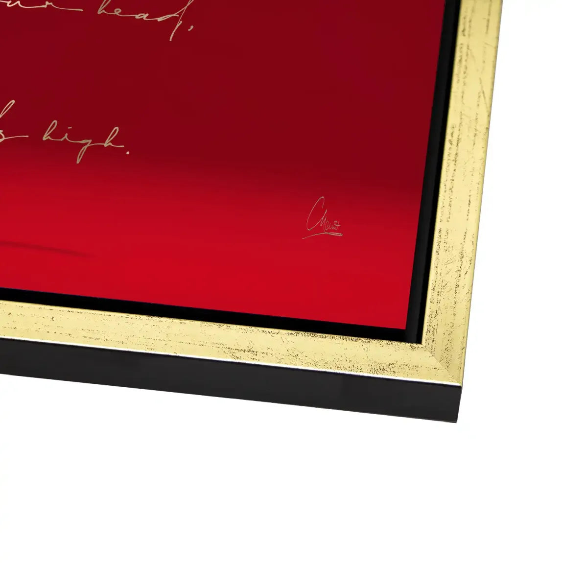 Red Coco Heels Alu Dibond Bild