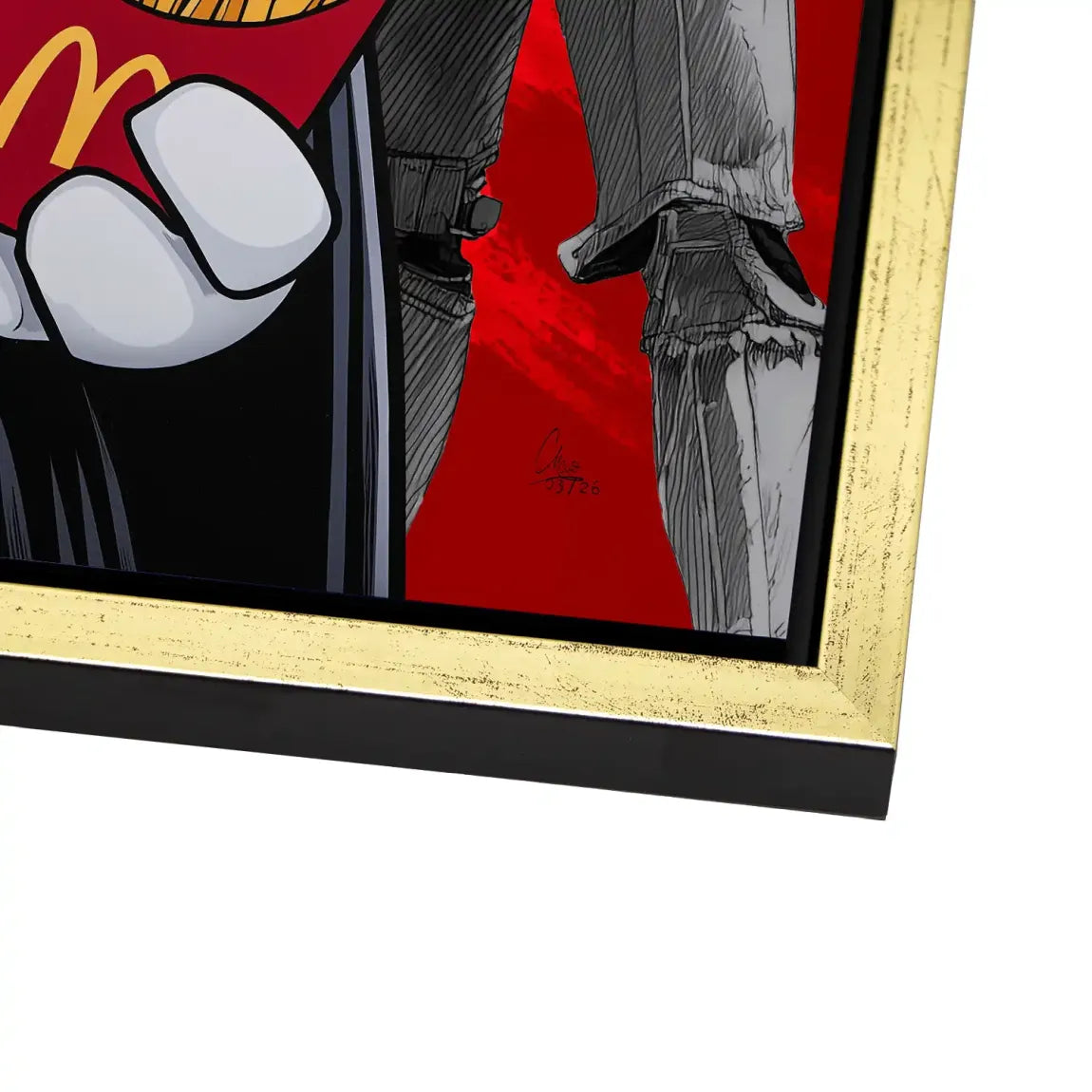 Micky Maus Vader Alu Dibond Wandbild