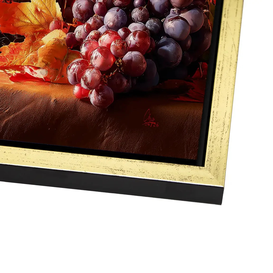Edle Weinlese Alu Dibond Wandbild