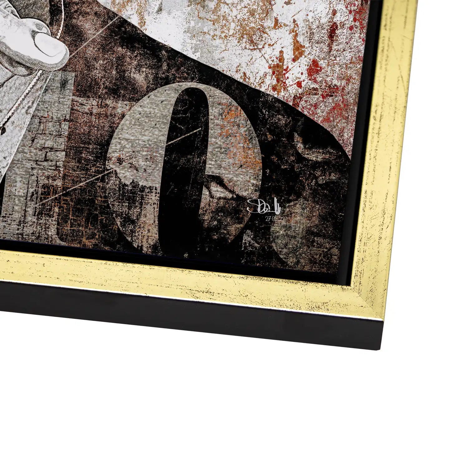 David Bowie Abstrakt Luxury Style AluDibond Bild INGALERIE