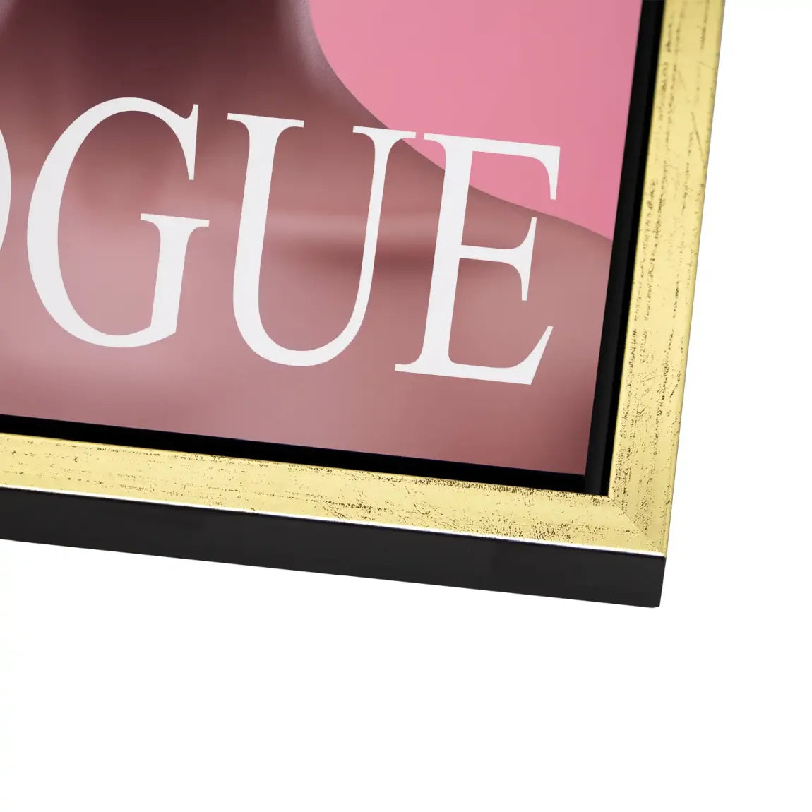 Floral Pink Vogue Alu Dibond Bild