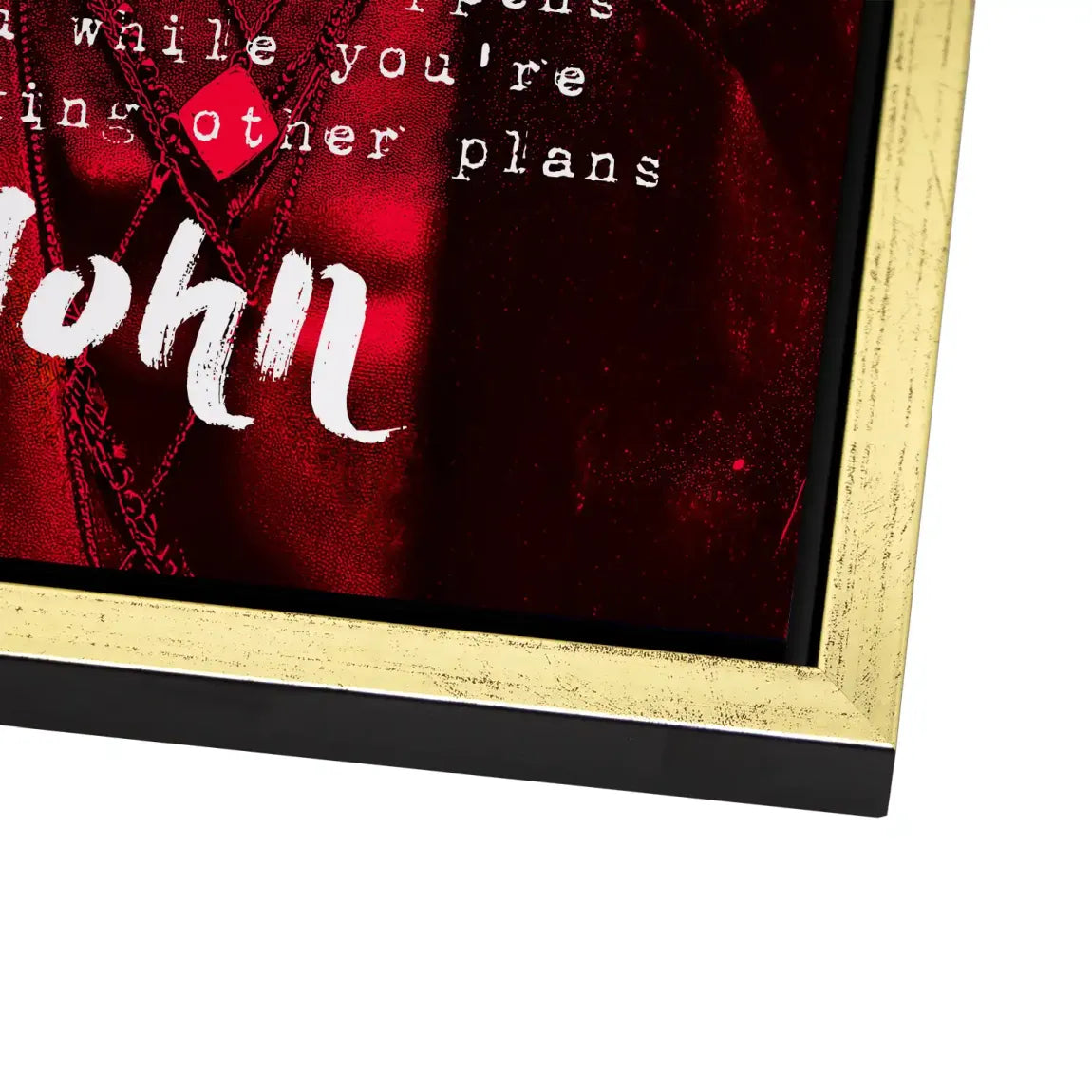 Lennon Red Vision Alu Dibond Bild