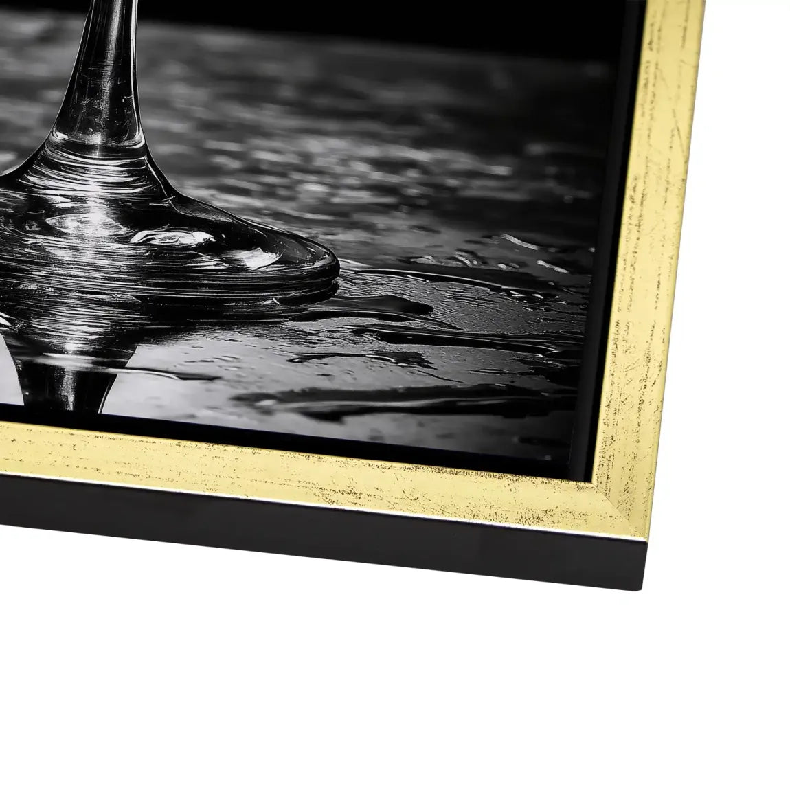Martini Glas Noir Alu Dibond Bild