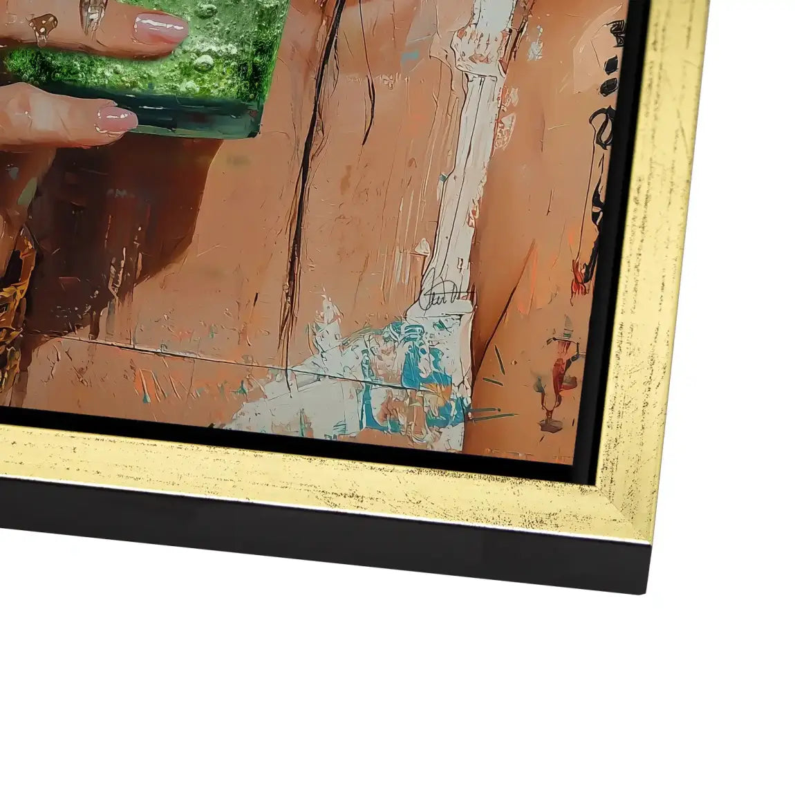 Frida Kahlo Mint Alu Dibond Bild