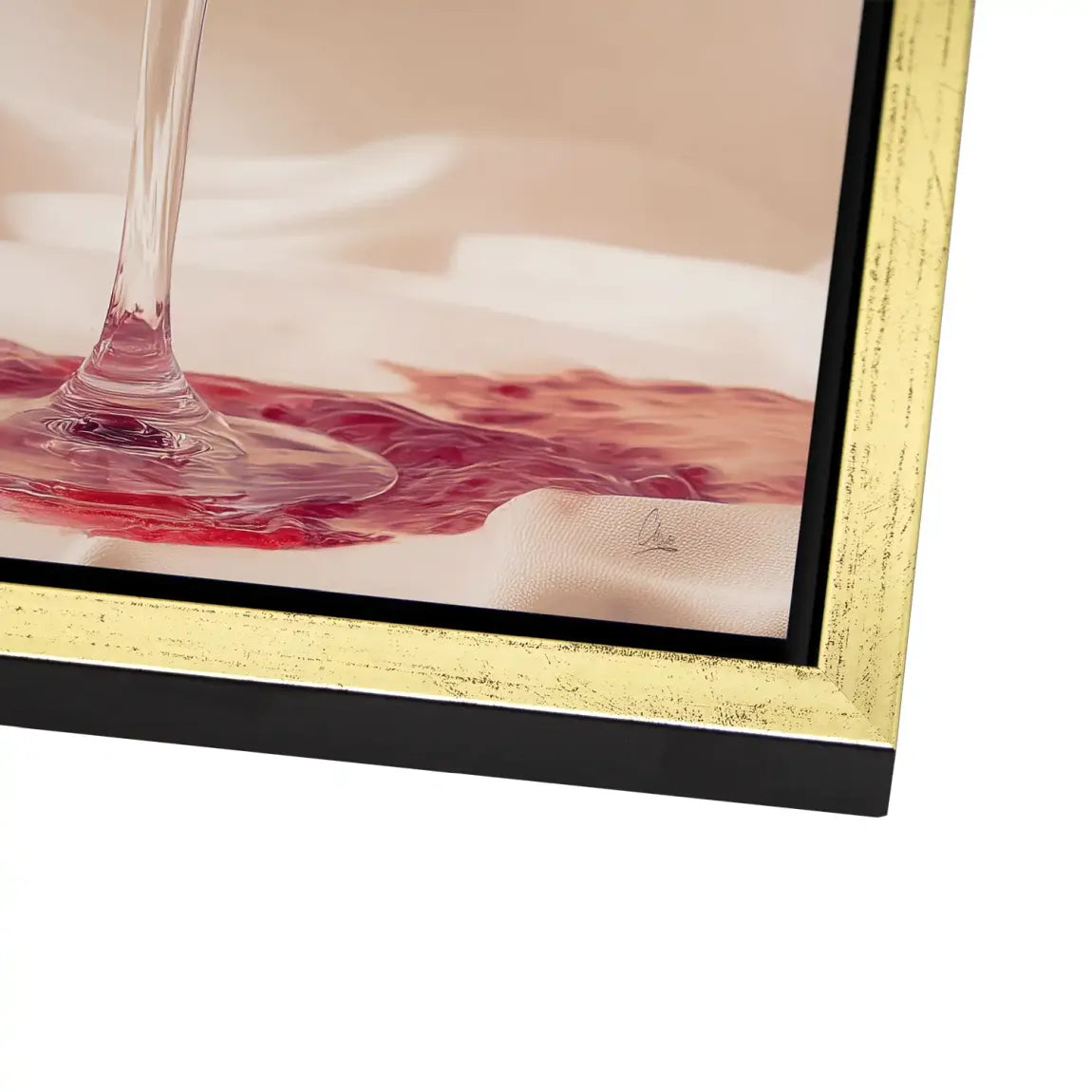Ruby Splash Alu Dibond Bild