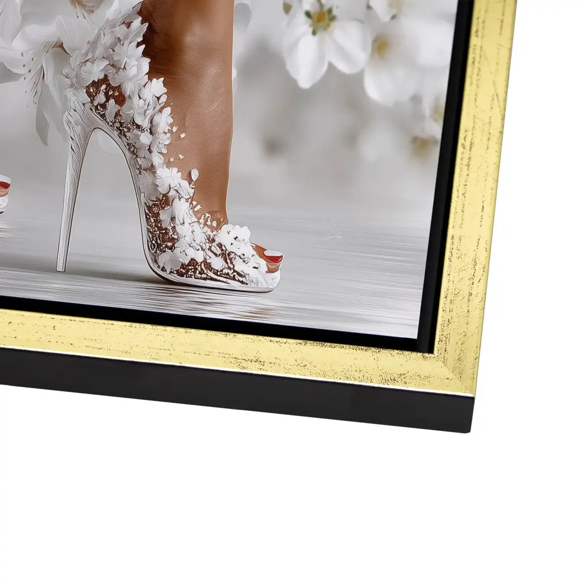 Sensual Blossom Heels Alu Dibond Bild