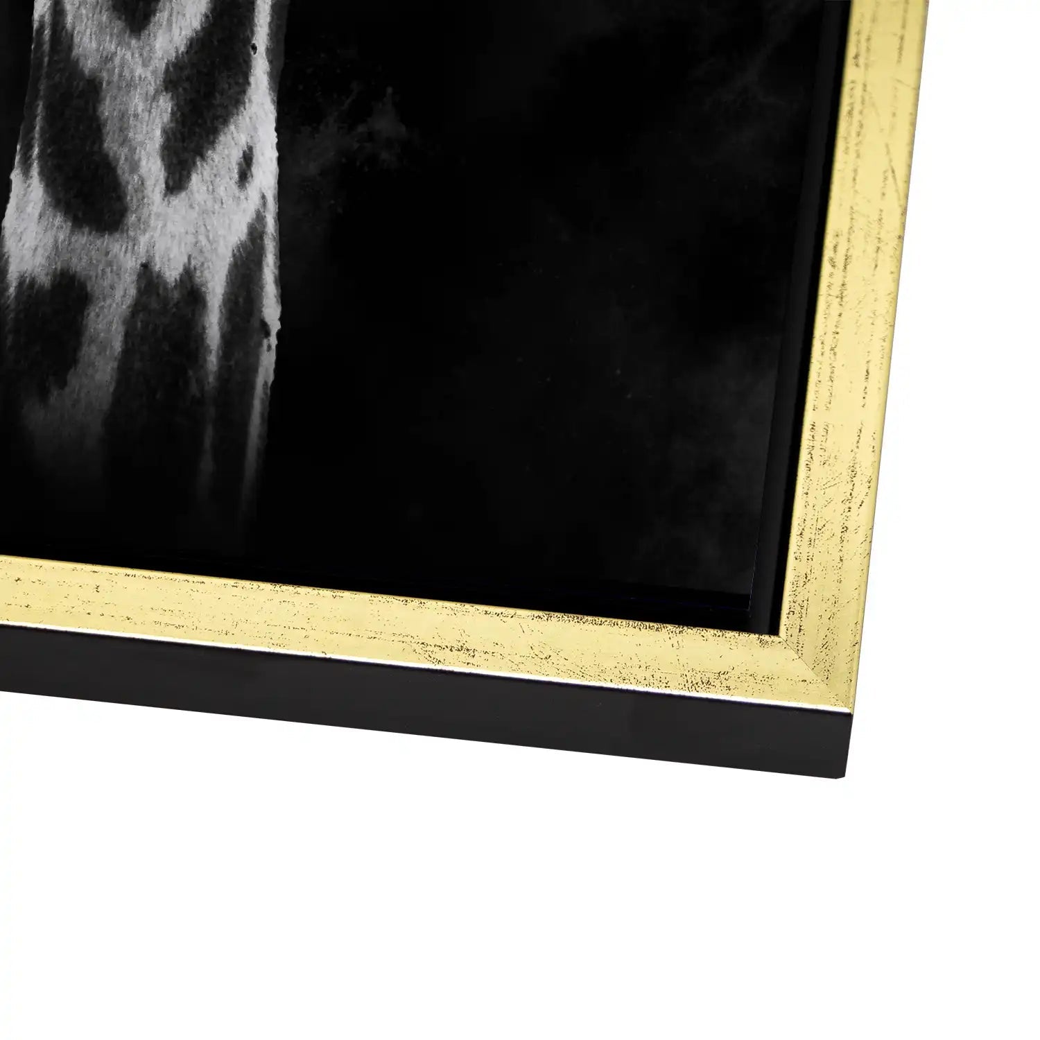 Giraffe Abstrakt Black Style AluDibond Bild INGALERIE