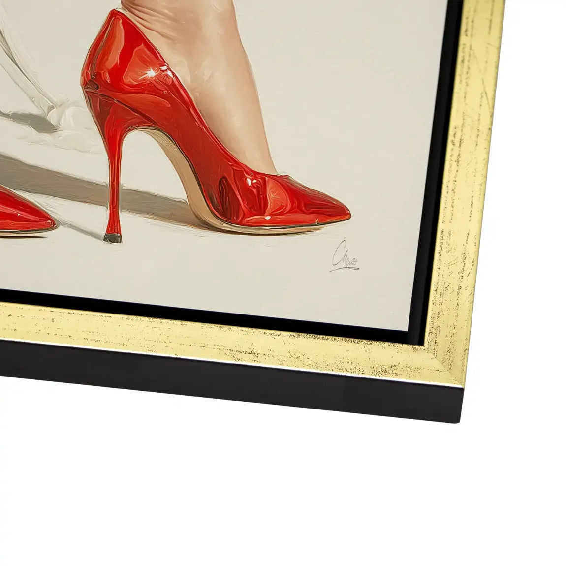 Red Heels Delight Alu Dibond Bild