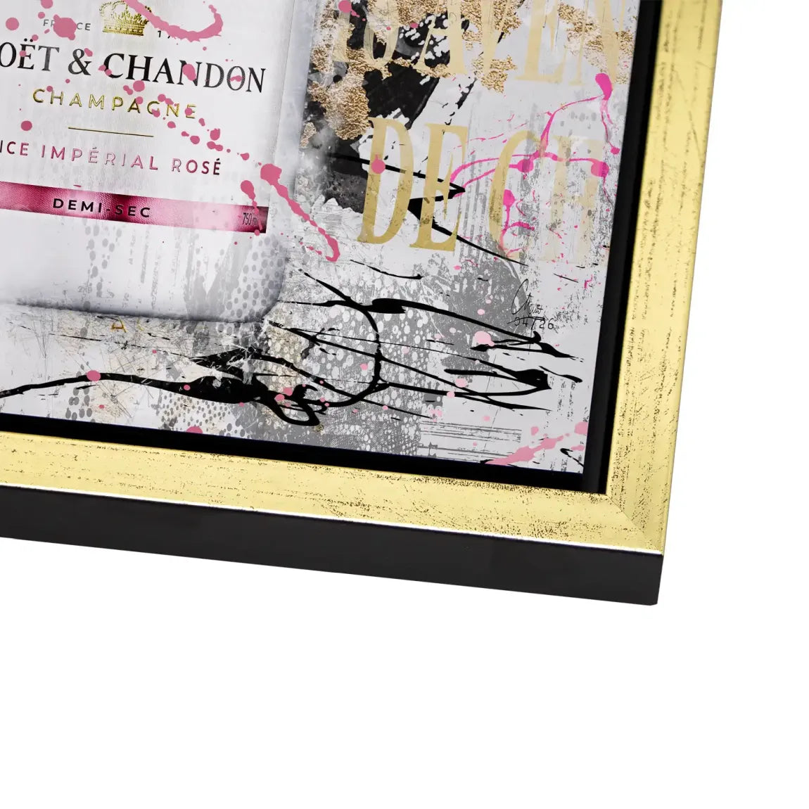 Champagner Rosé Alu Dibond Wandbild