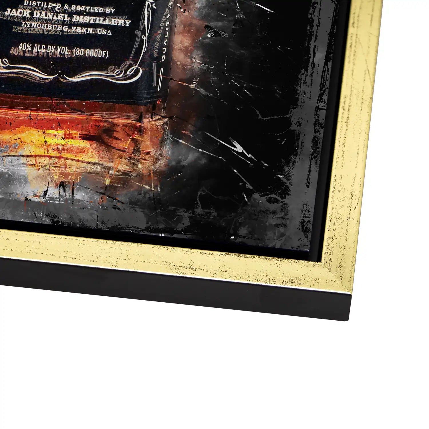 Jack Whisky Abstrakt AluDibond Bild INGALERIE