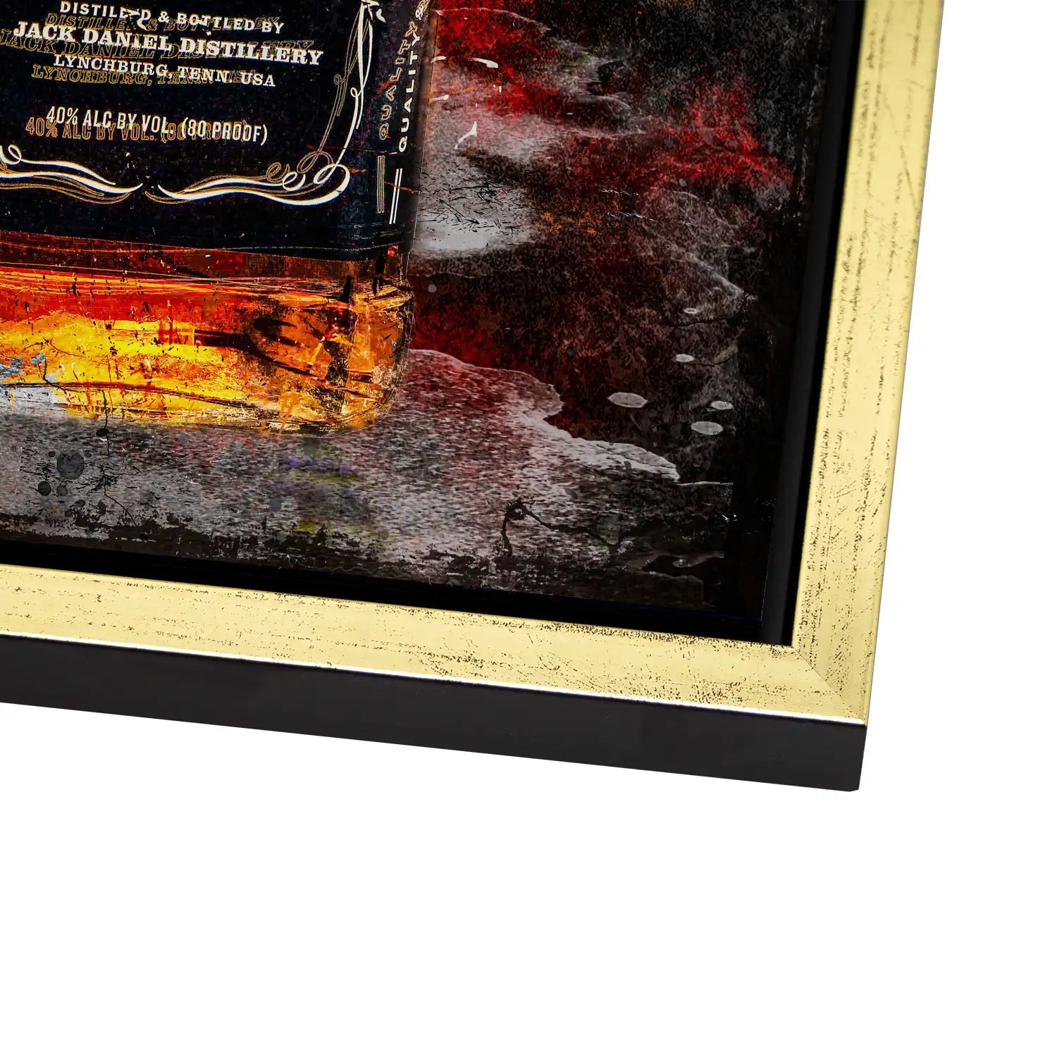 Jack Whisky Vintage Style AluDibond Bild INGALERIE