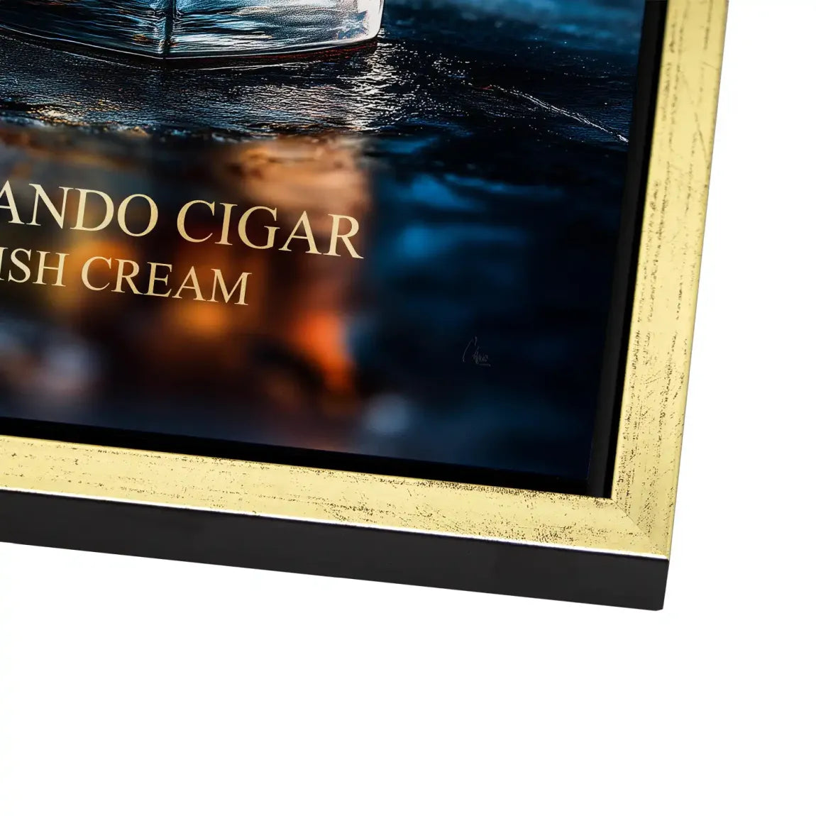 Highland Whisky Glow Alu Dibond Bild