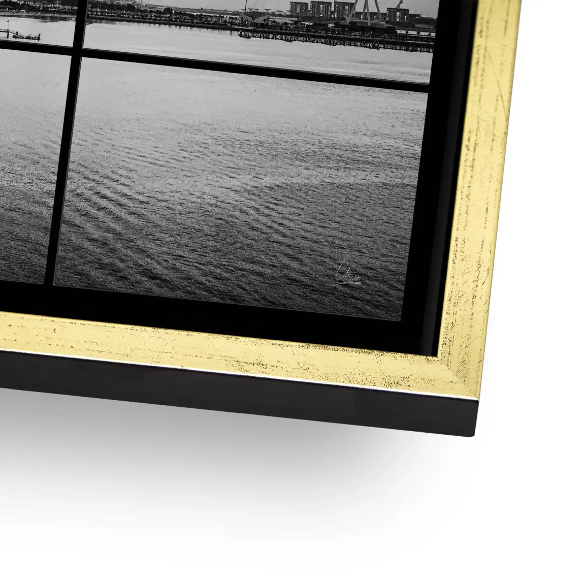 Dubai Noir Horizon AluDibond Bild