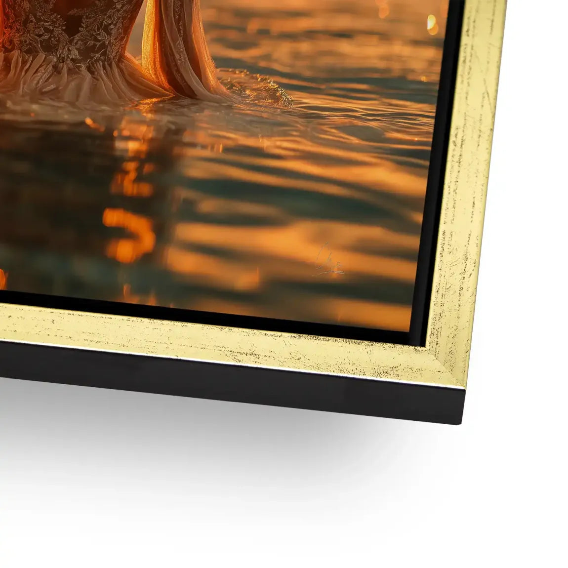 Golden Lights AluDibond Bild