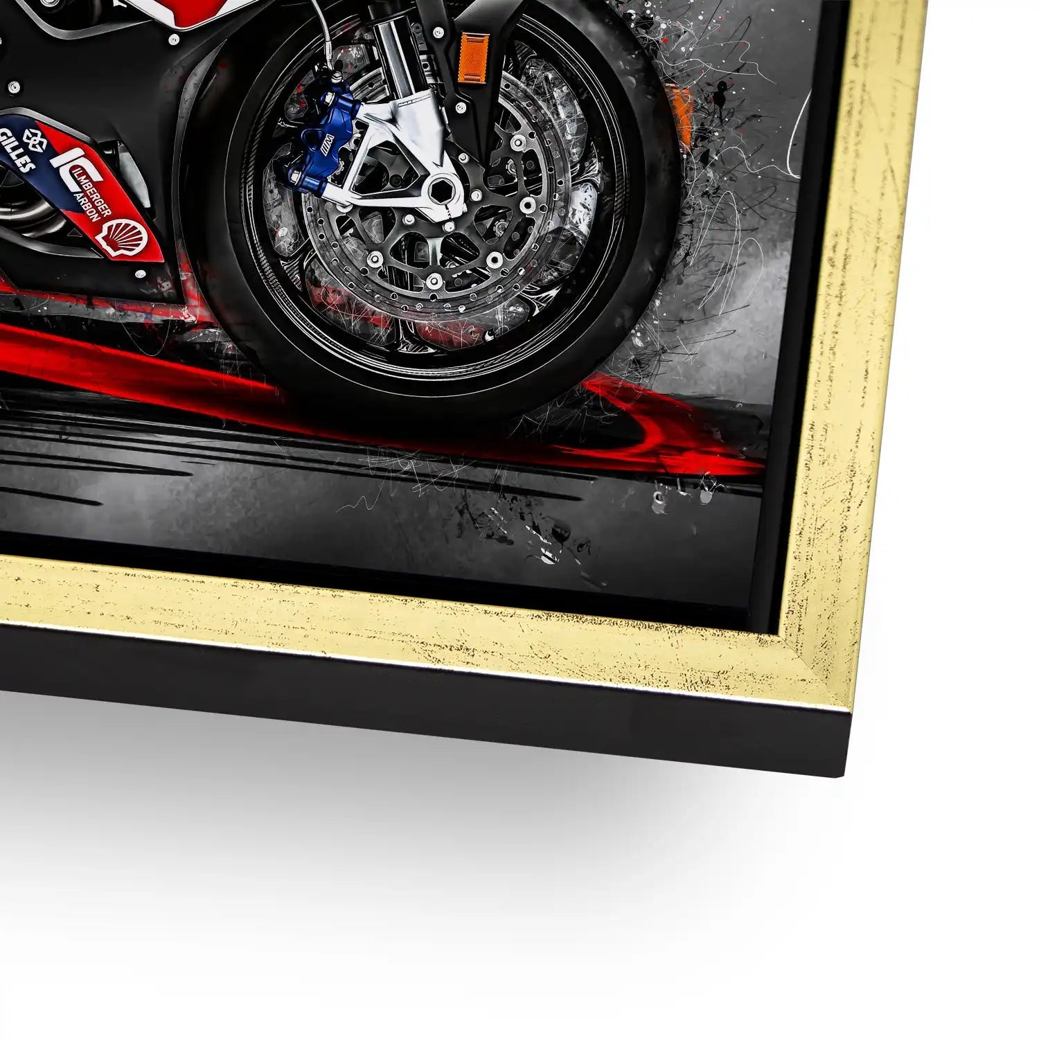 BMW M1000RR Abstrakt AluDibond Bild INGALERIE
