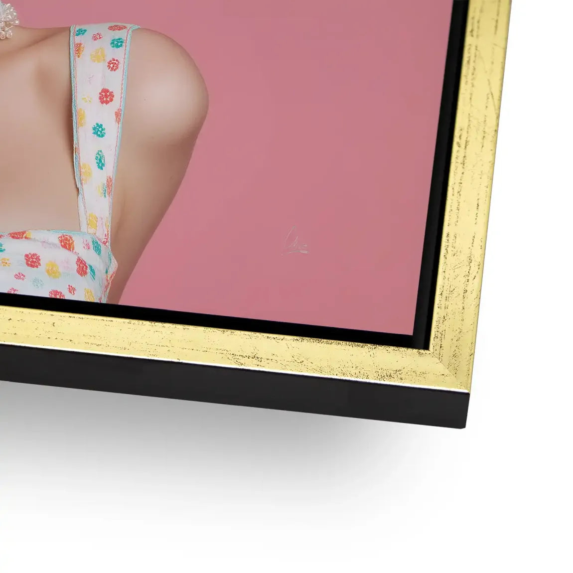 Marilyn Monroe Pink Bubble AluDibond Bild