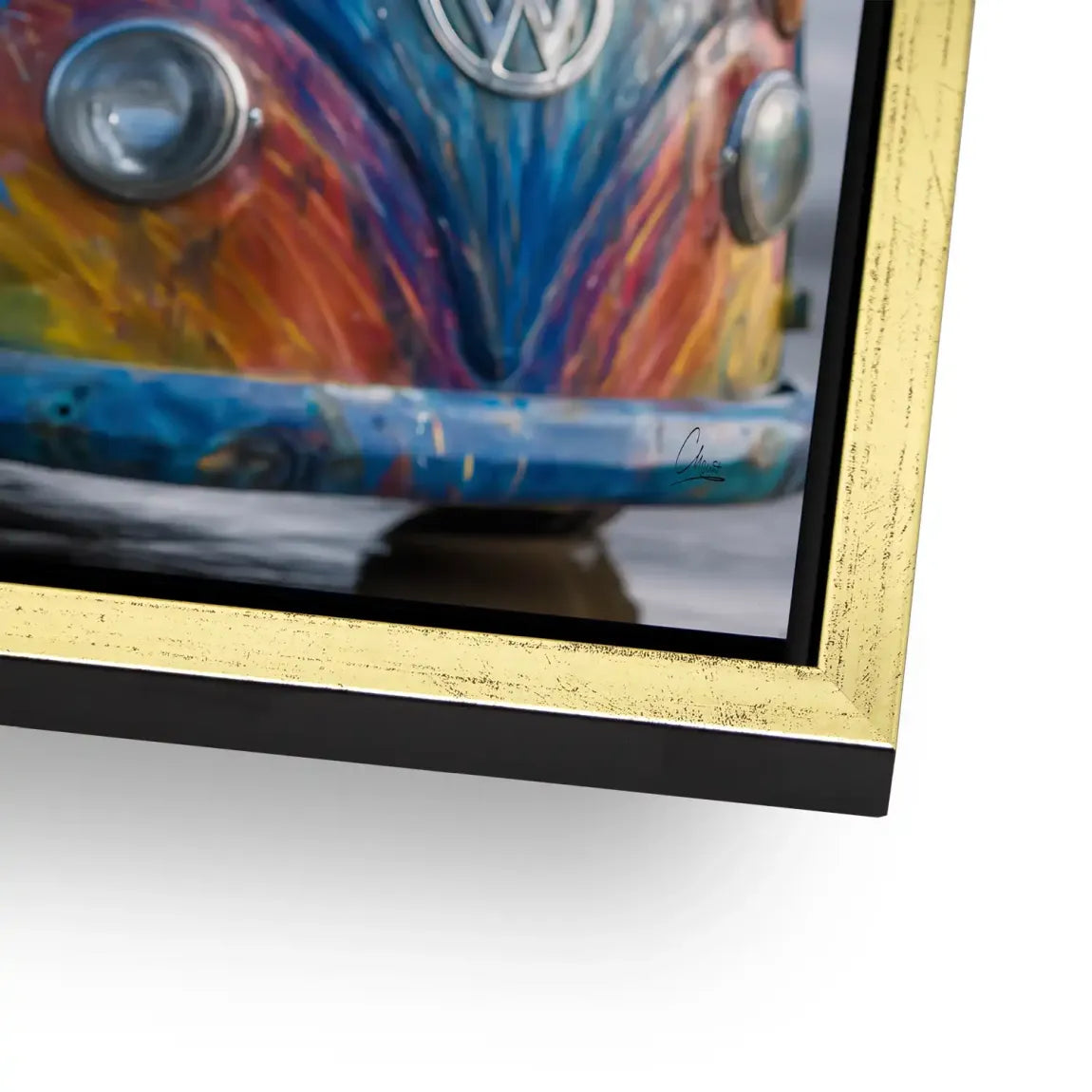 VW Bulli Beauty AluDibond Bild