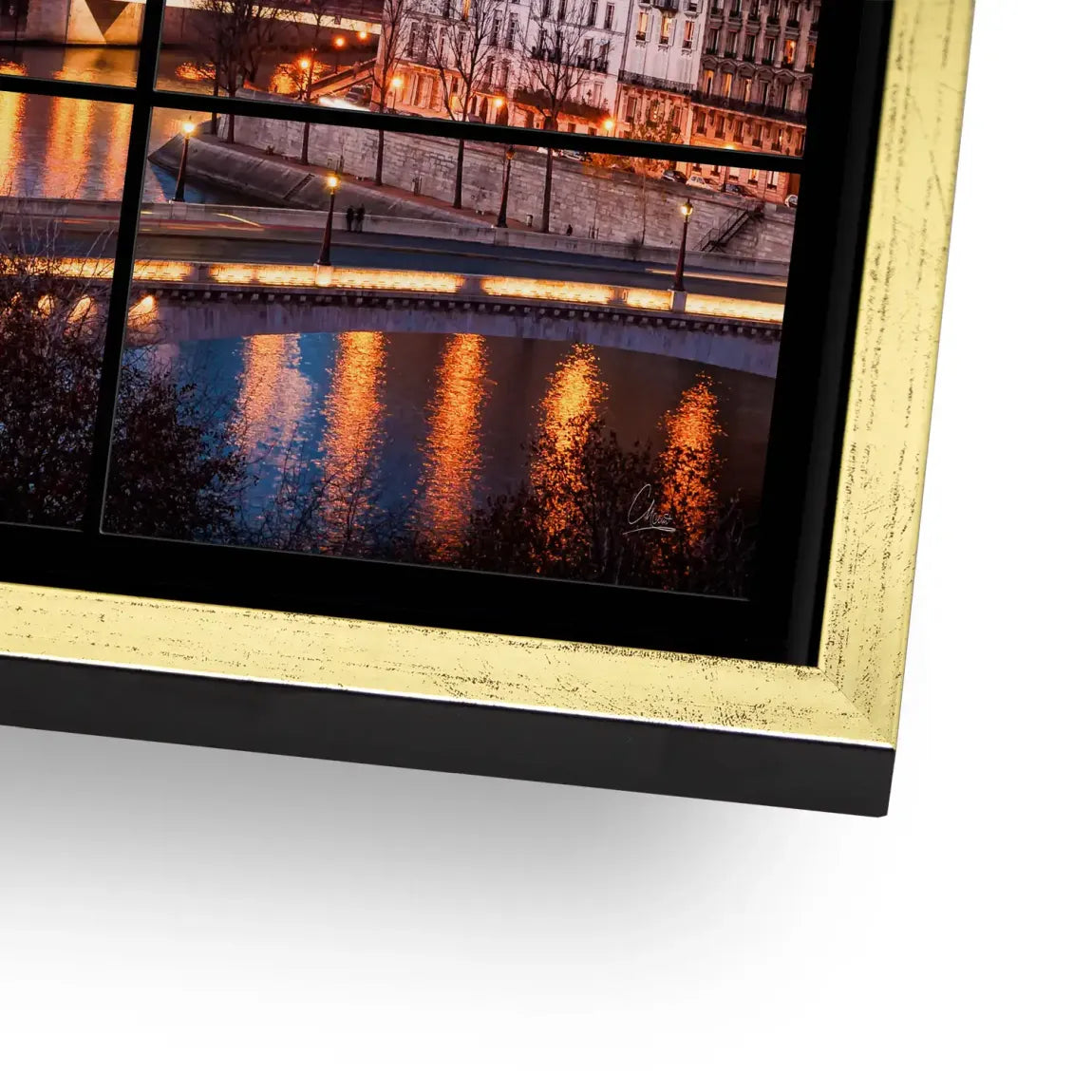 Twilight over Paris Alu Dibond Bild