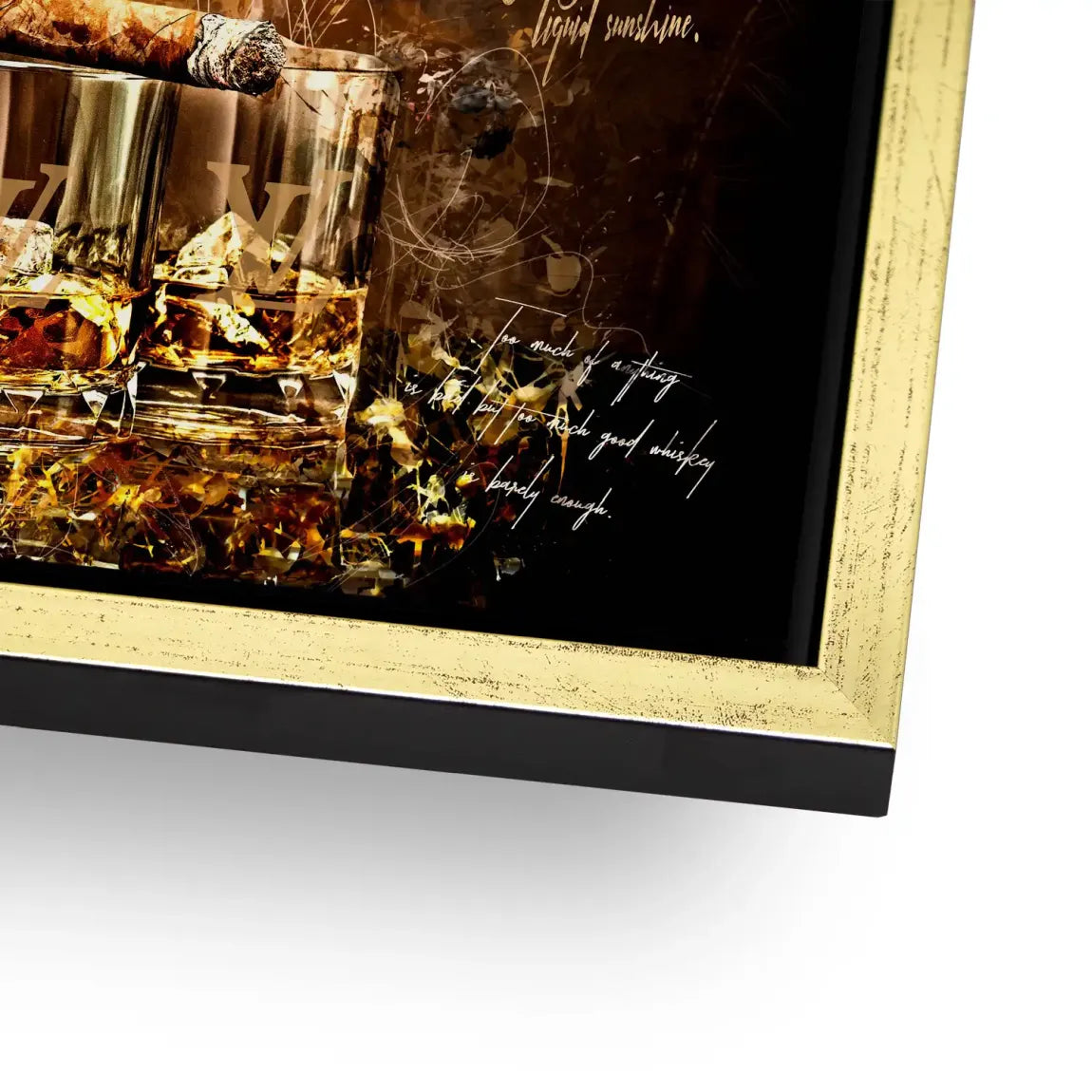 Whisky Lounge Art Alu Dibond Bild INGALERIE
