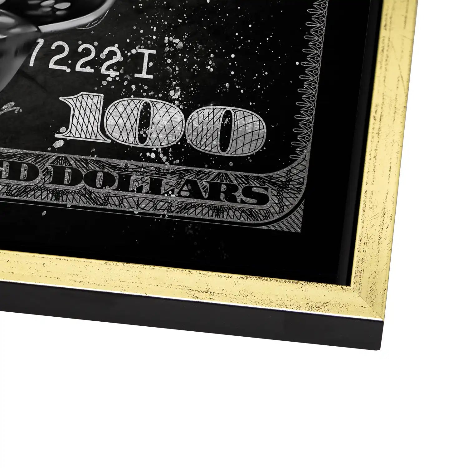 Dagobert 100 Dollar Black AluDibond Bild INGALERIE