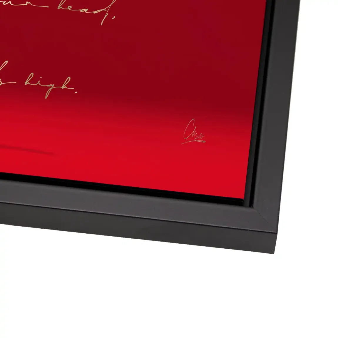 Red Coco Heels Alu Dibond Bild