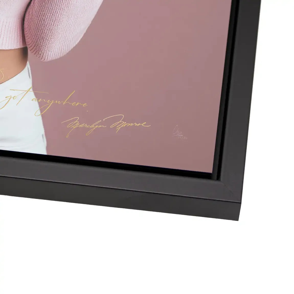 Marilyn Monroe Blush Alu Dibond Wandbild