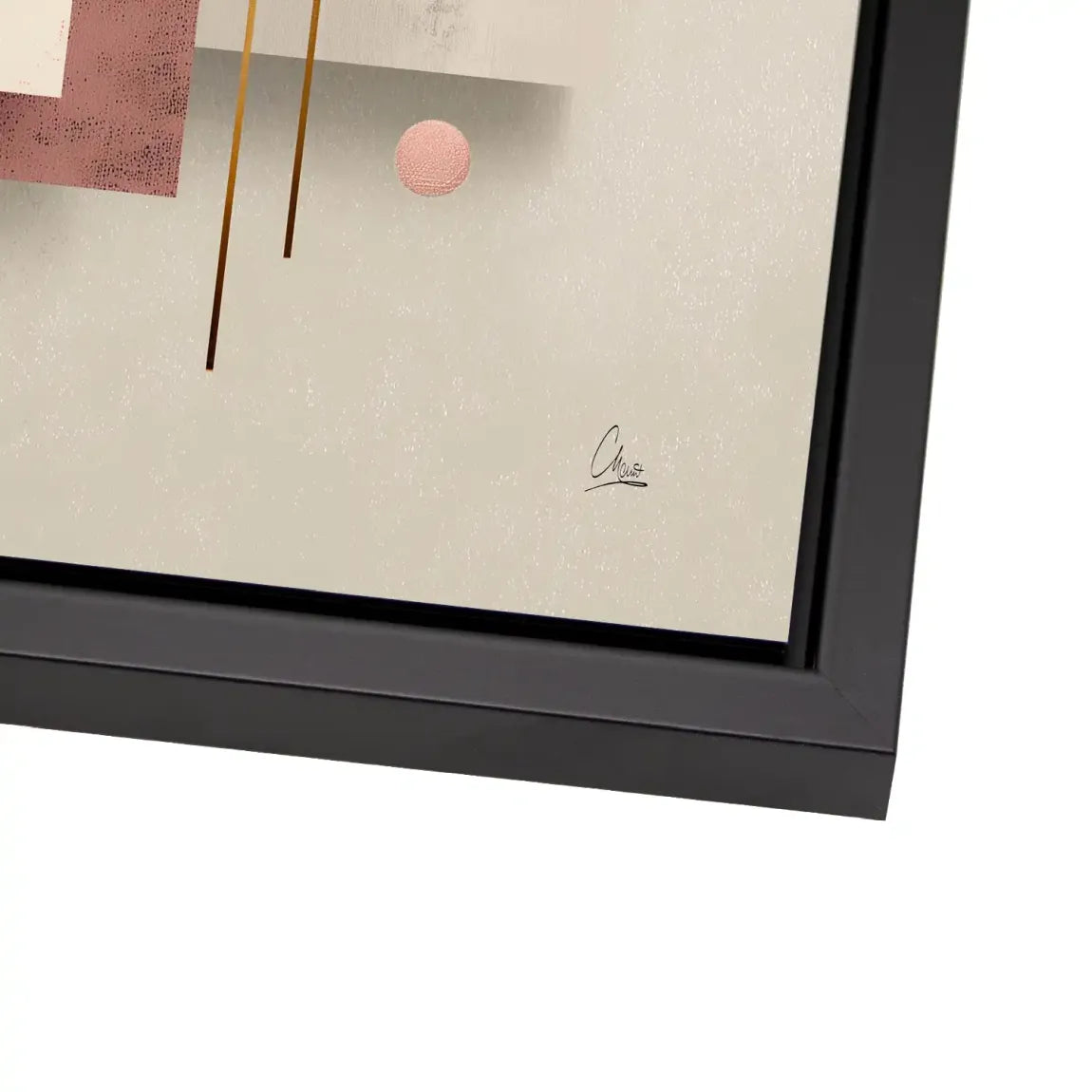 Golden Geometry Alu Dibond Bild