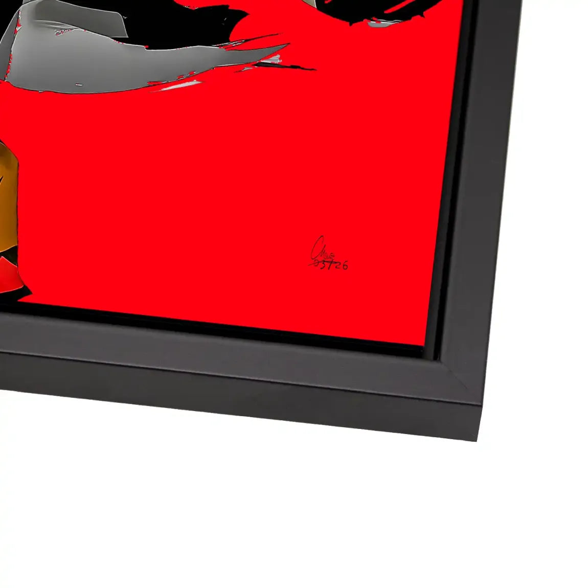 Rouge Abstrakt Alu Dibond Wandbild