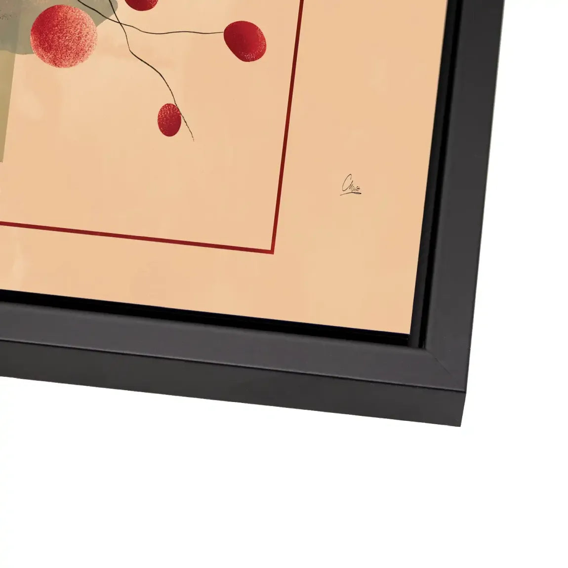 Scarlet Bloom Alu Dibond Bild