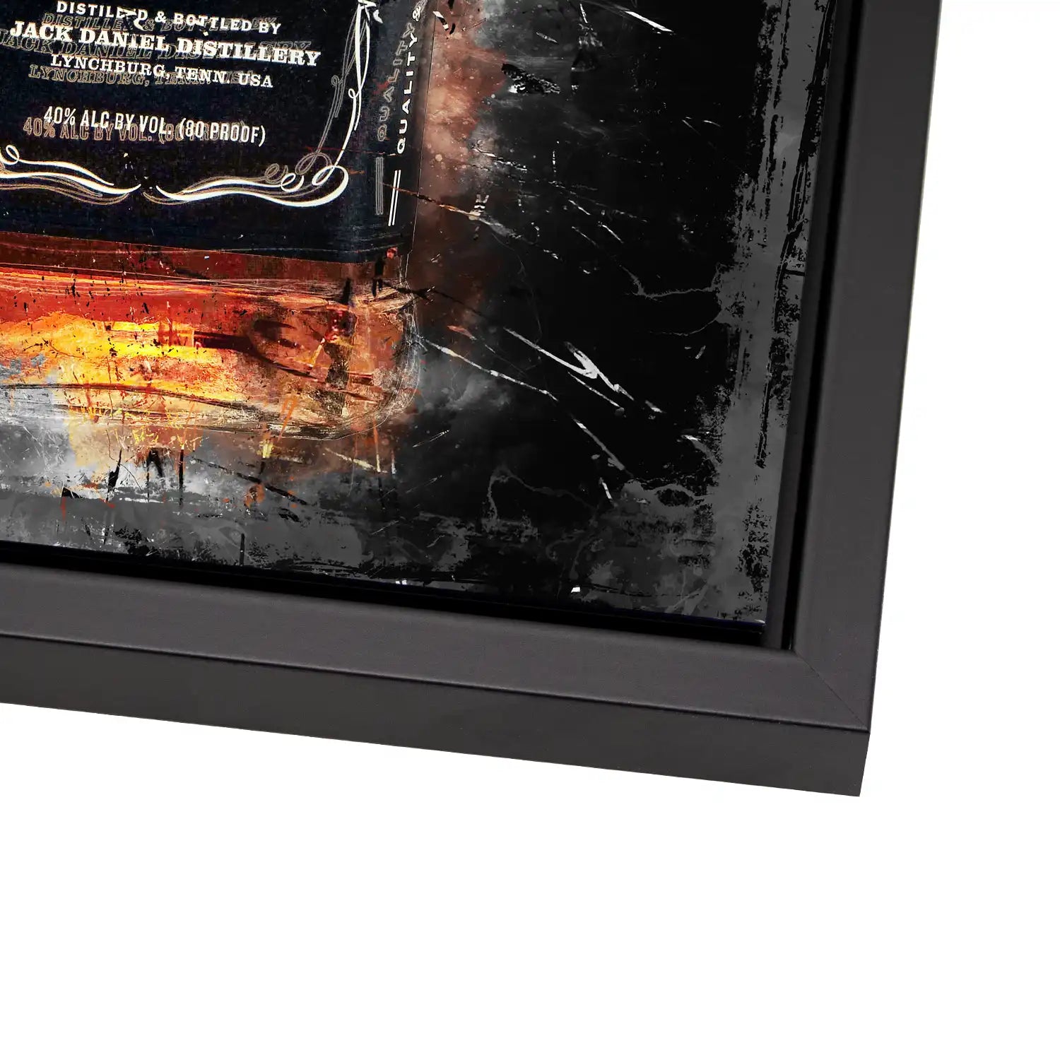 Jack Whisky Abstrakt AluDibond Bild INGALERIE