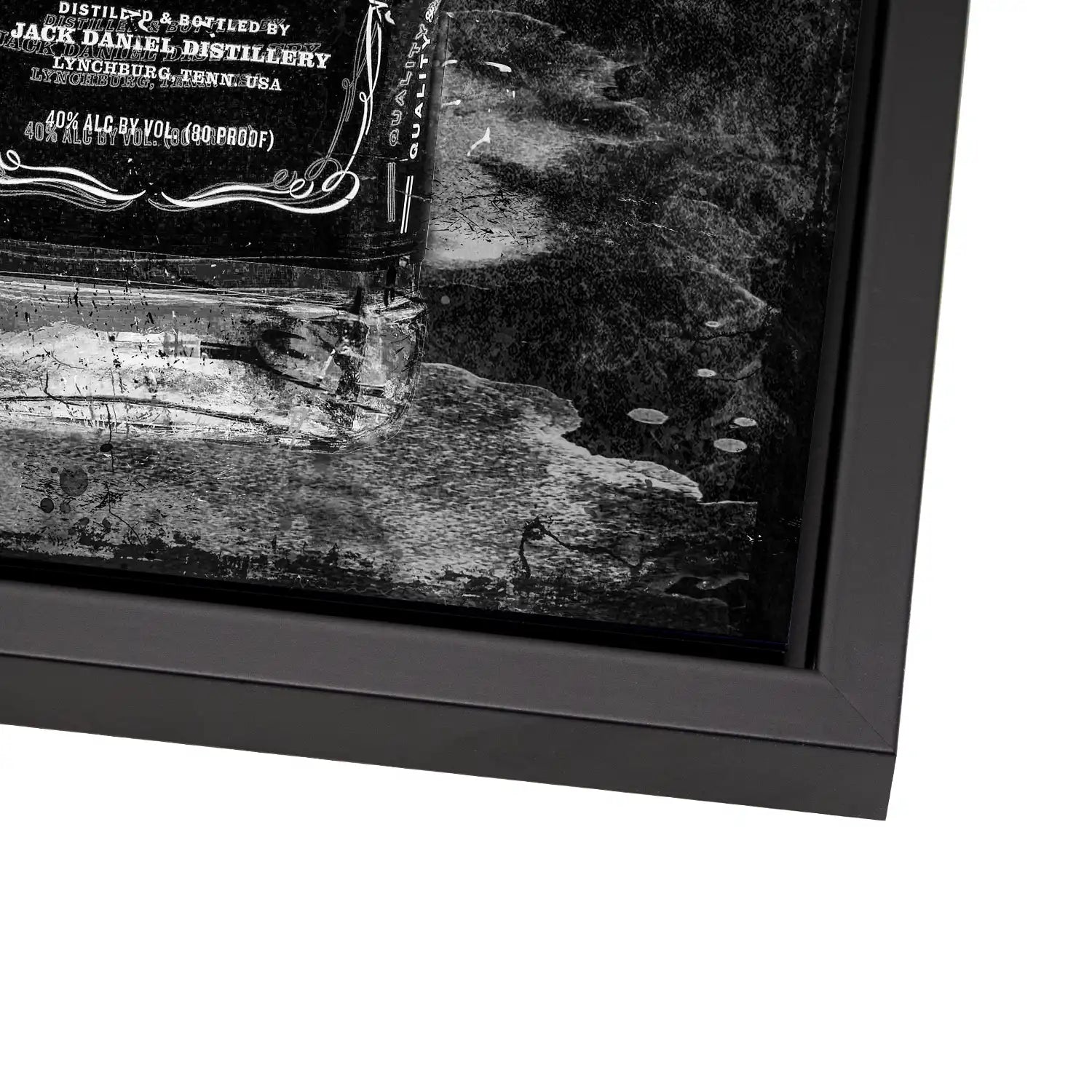 Jack Whisky Black Style AluDibond Bild INGALERIE