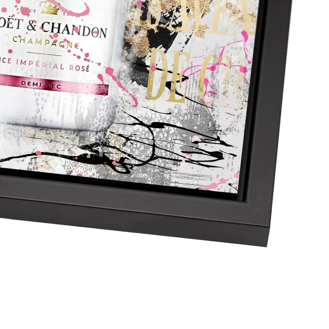 Champagner Rosé Alu Dibond Wandbild