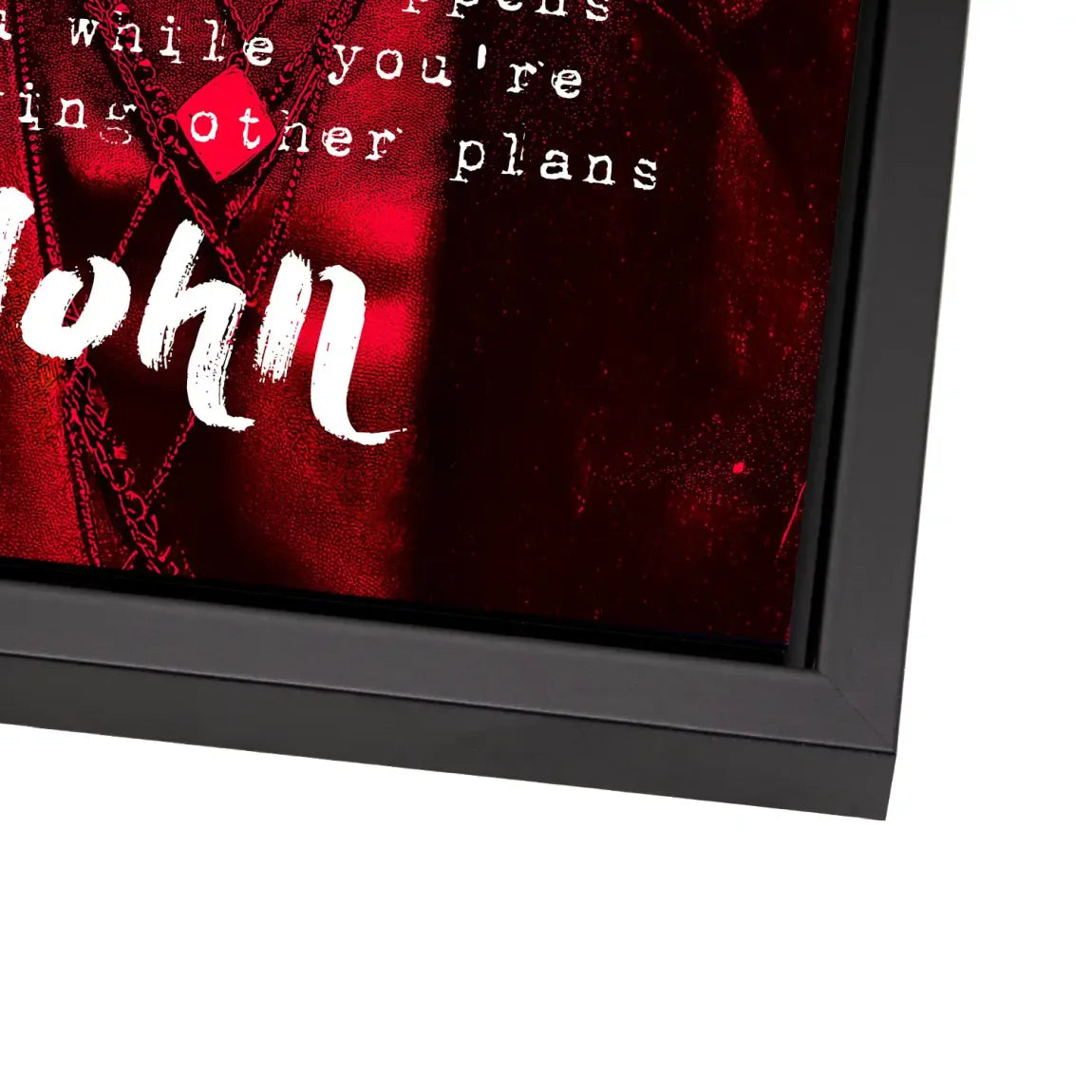 Lennon Red Vision Alu Dibond Bild