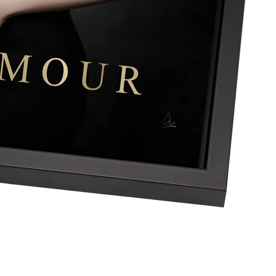 Audrey Glam Noir Alu Dibond Bild