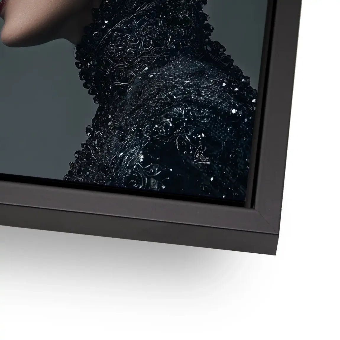 Wild Leopard Woman AluDibond Bild