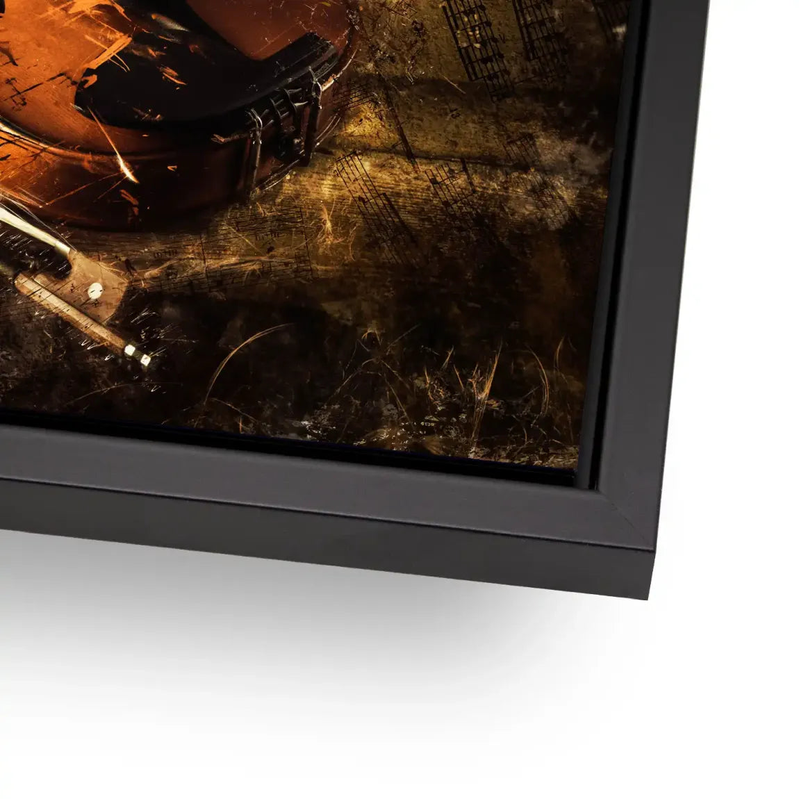 Golden Strings Melodie AluDibond Bild