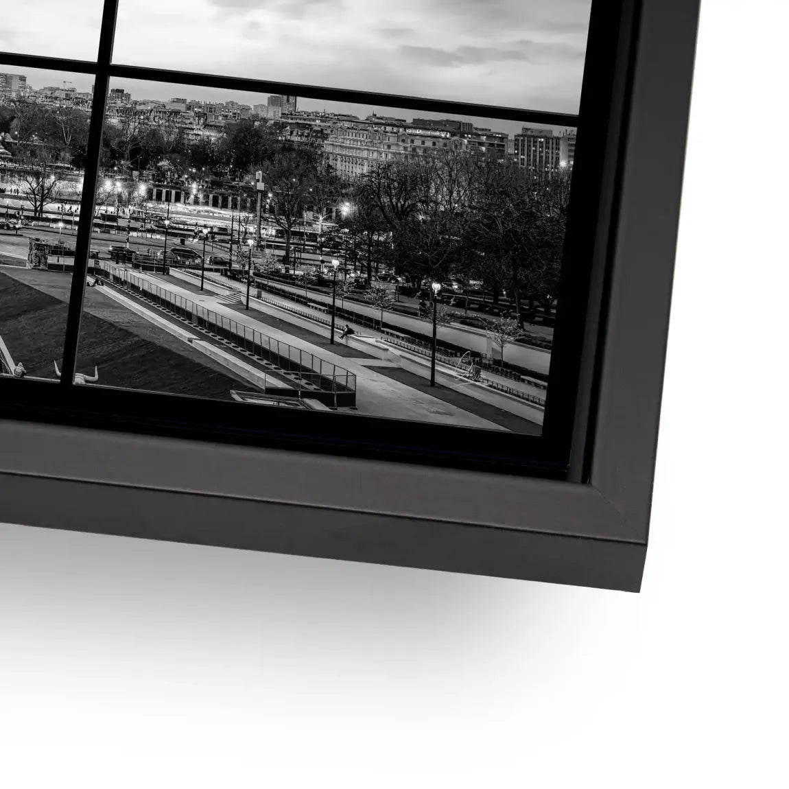 Paris Noir Alu Dibond Bild