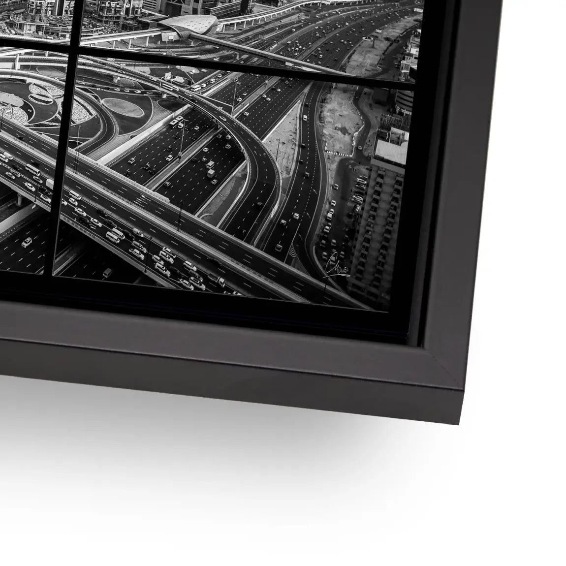 Skyline Noir Dubai AluDibond Bild