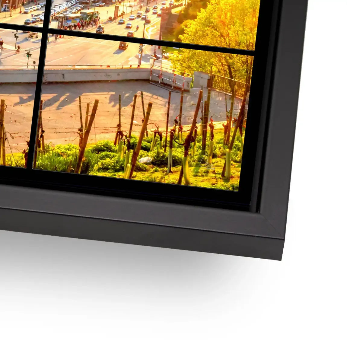 Hamburg Sunset View AluDibond Bild