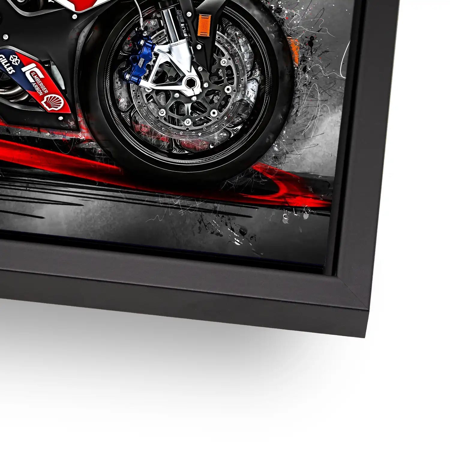 BMW M1000RR Abstrakt AluDibond Bild INGALERIE