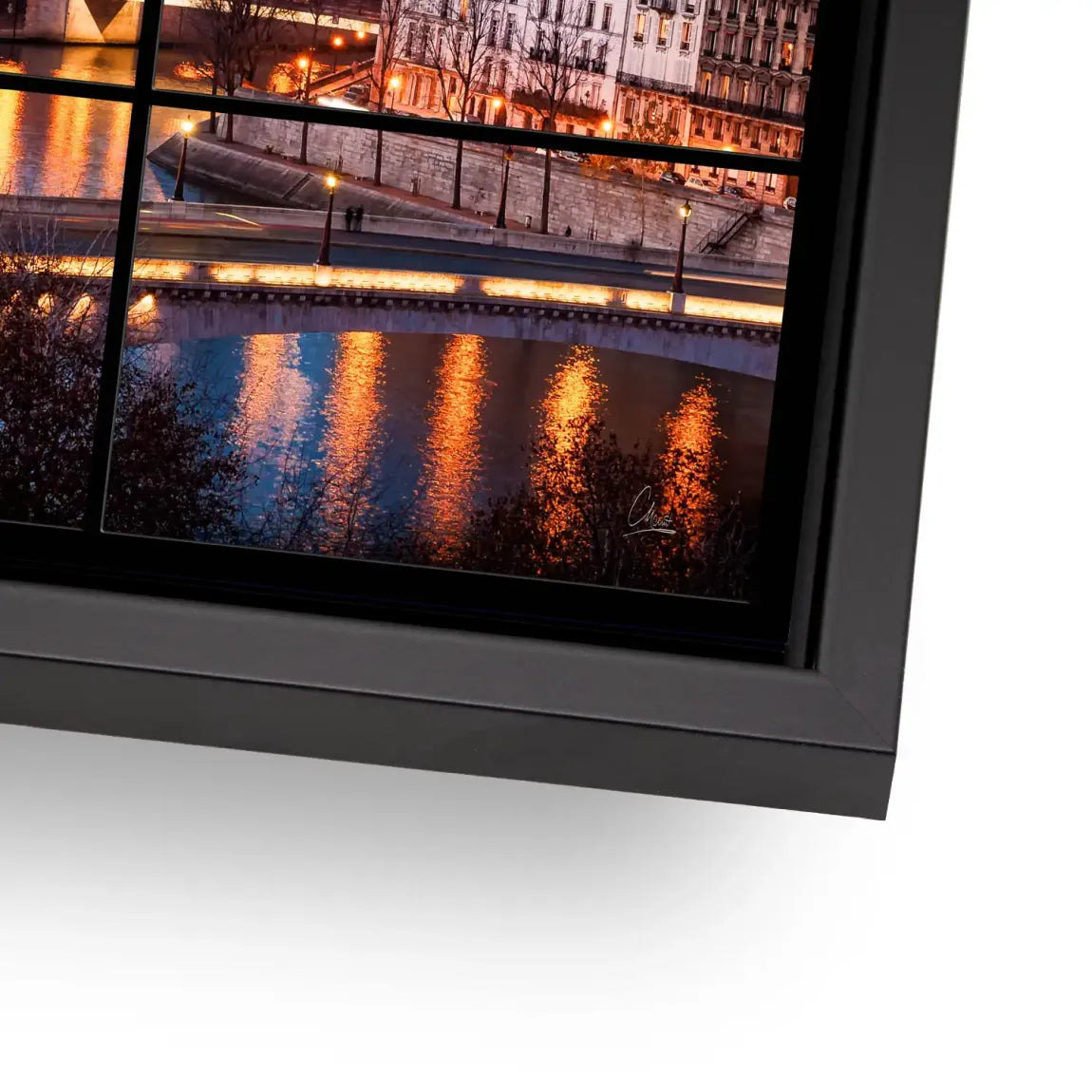 Twilight over Paris Alu Dibond Bild