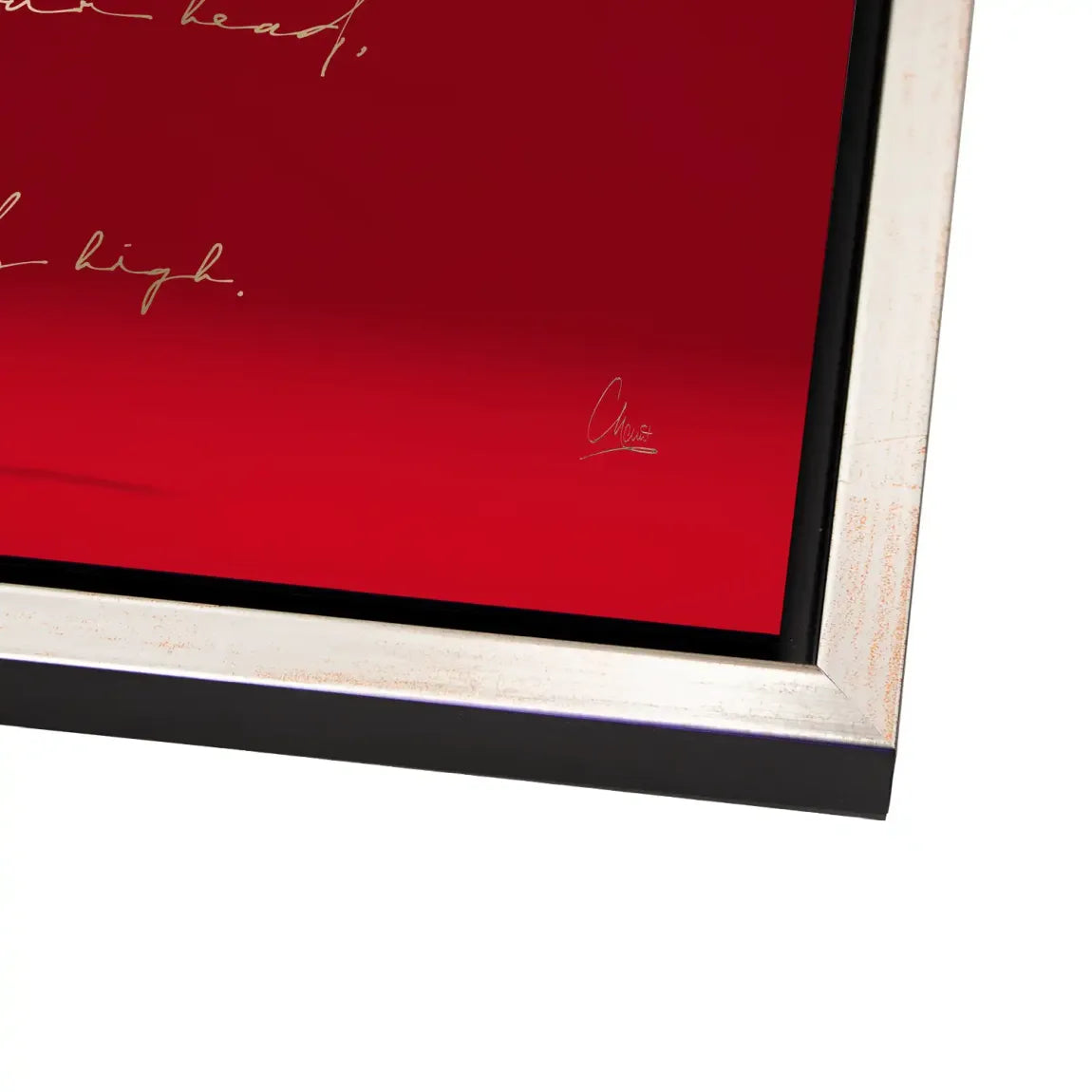 Red Coco Heels Alu Dibond Bild