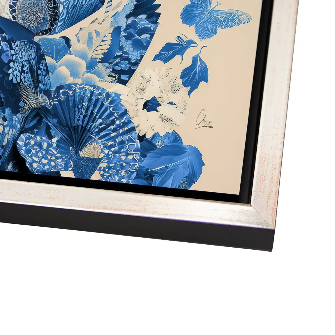 Blue Lotus Geisha Alu Dibond Bild
