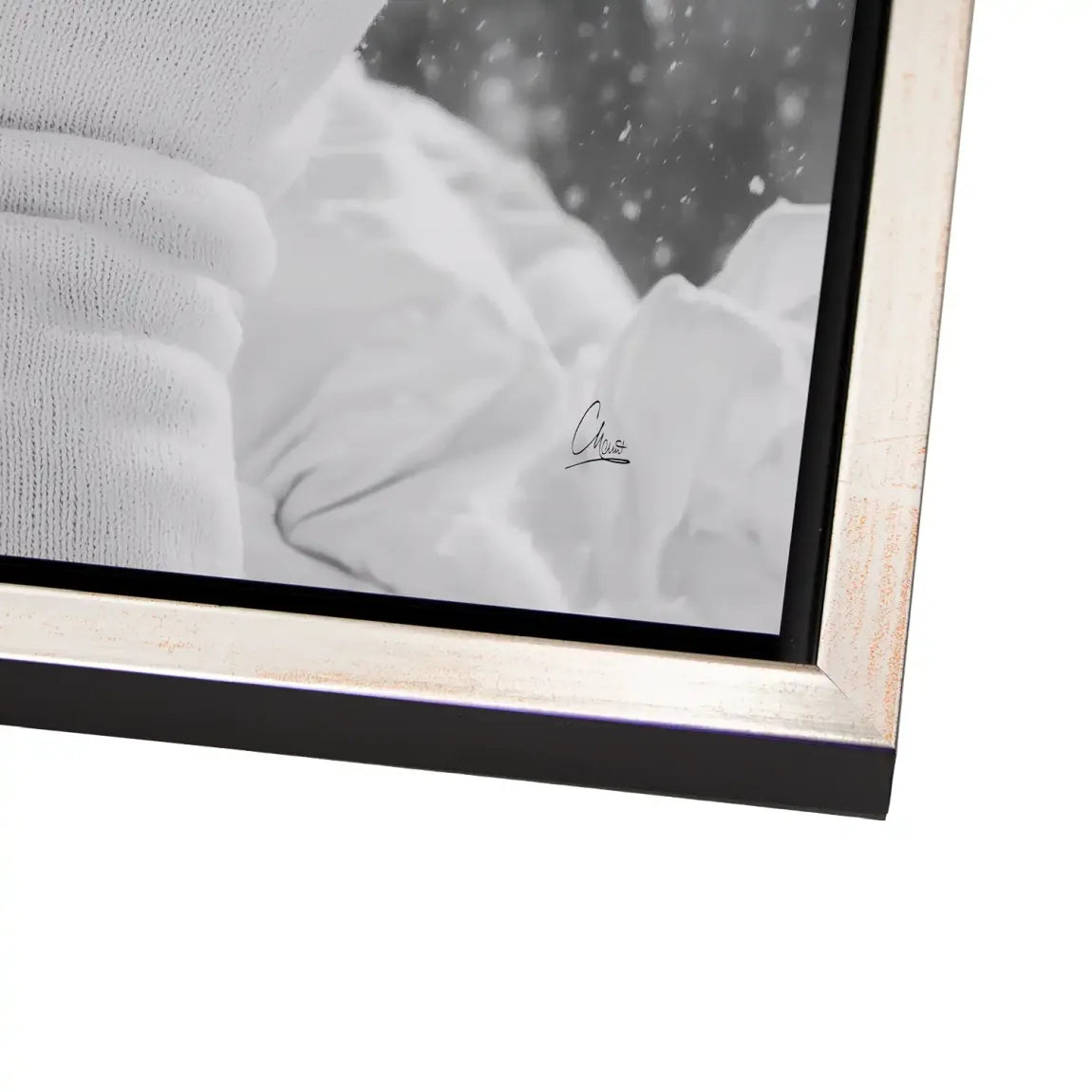 Audrey Hepburn Snow Portrait Alu Dibond Bild