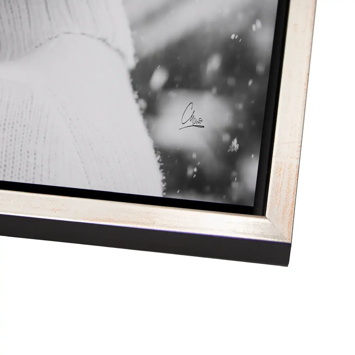 Audrey Hepburn Winter Portrait Alu Dibond Bild