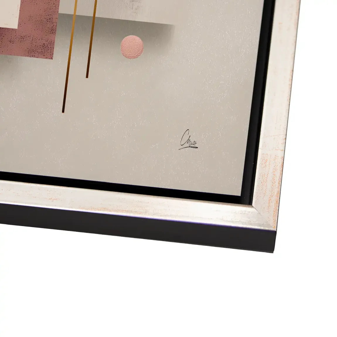 Golden Geometry Alu Dibond Bild